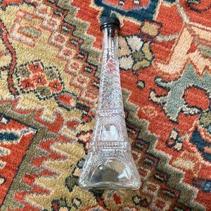 Glass Eiffel Tower Bottle